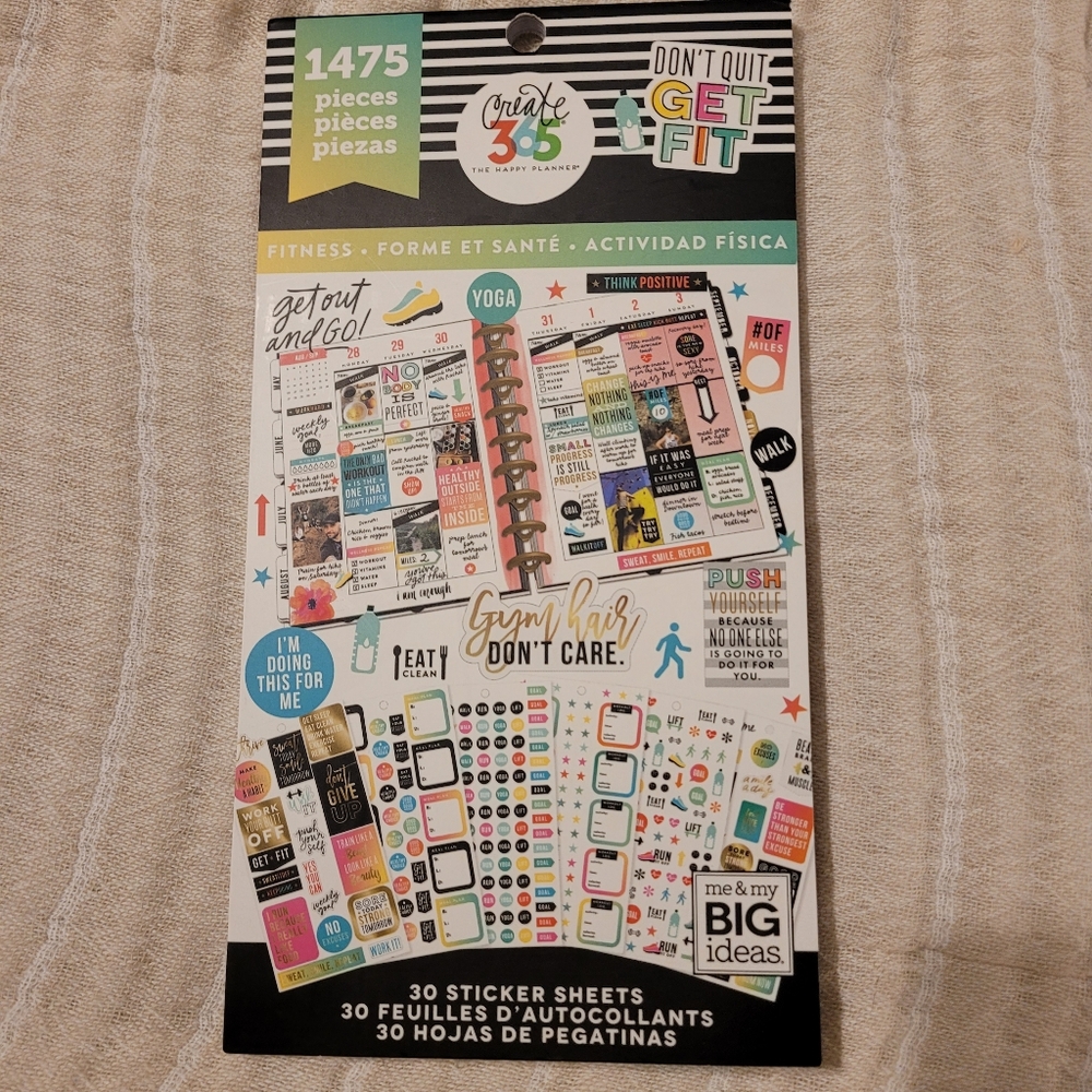 The Happy Planner Fitness Sticker Sheets